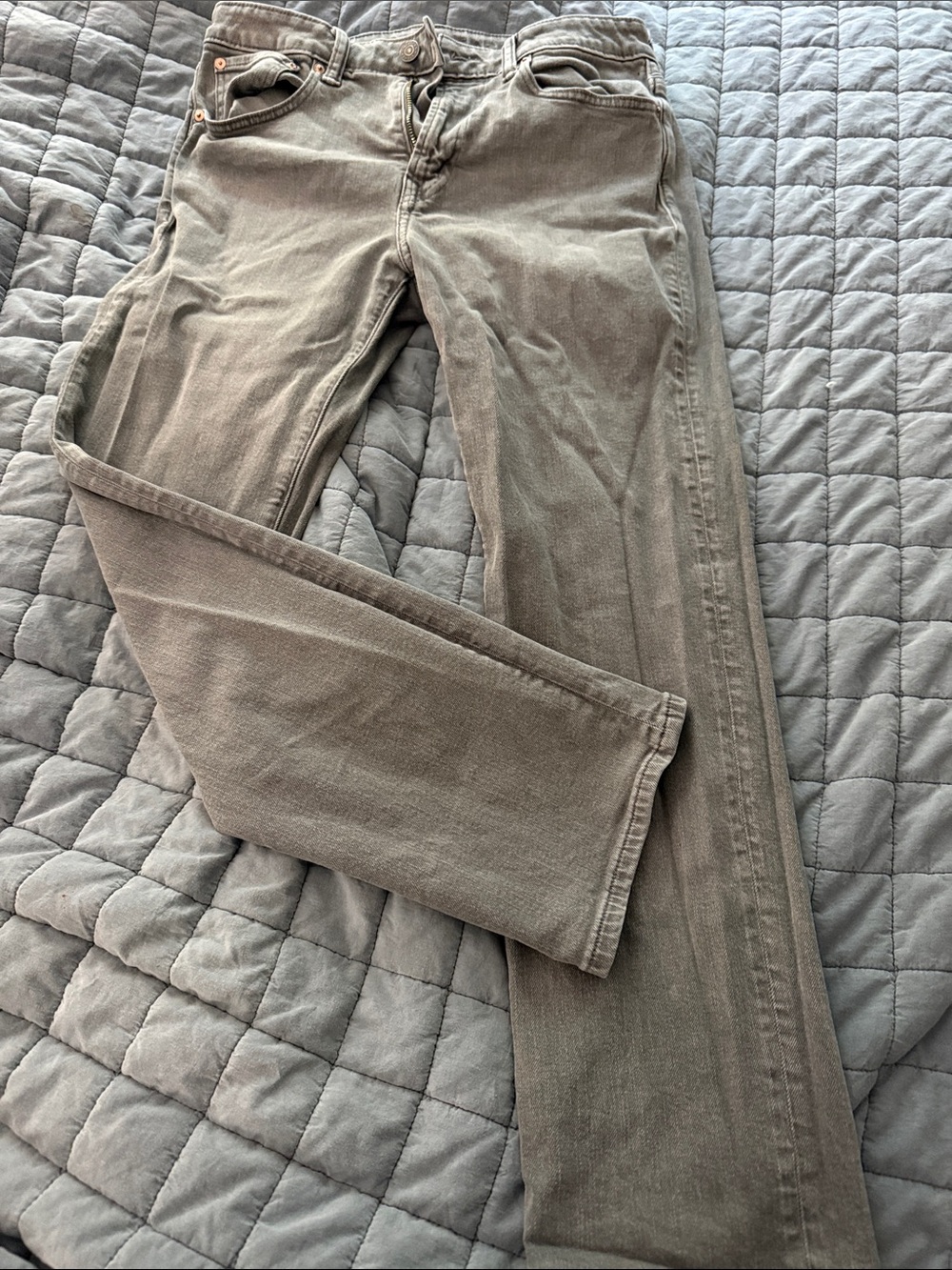 American Eagle Outfitters Corduroy Pants in Taupe